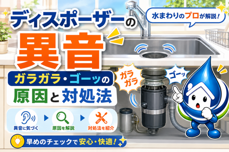 ディスポーザーから異音がするのはなぜ?ガラガラ・ゴーッという音の原因と対処法をプロが解説